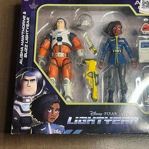Disney Pixar Lightyear Buzz and Alisha Hawthorne Figuines nib